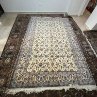 فرش دستباف ۶متری نائین ۶ لا چله نخ گل ابریشم