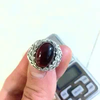 انگشتر نقره عقیق سرخ و فیروزه|کلکسیون اشیاء عتیقه|تهران, نیروی هوایی (پیروزی)|دیوار