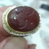 انگشتر عقیق یمن کلکسیونی خطی|جواهرات|یزد, |دیوار