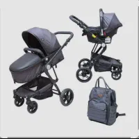 سرویس ۴ تیکه کالسکه هیرو پلاس طوسی