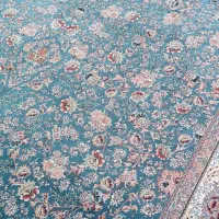 فروش ۱ تخته فرش ( ۹ متری. هزار شانه) تماماً نخ|فرش|قروه, |دیوار