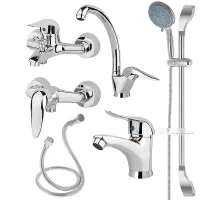 ست کامل شیرآلات اهرمی مدل لاله کروم mg1228|مصالح و تجهیزات ساختمان|مراغه, |دیوار