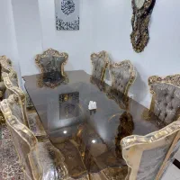 میز نهارخوری ۸ نفره به همراه کاور