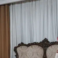 پرده پذیرایی  بزرگ با متراژ بالا  پر چین|پرده، رانر، رومیزی|گلستان (تهران), |دیوار