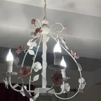 لوستر فلزی گلدار
