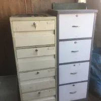 دو عدد فایل اداری ، کمد بایگانی، درآور