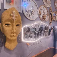 مجسمه دیوارکوب صورتک آفریقایی|مجسمه، تندیس، ماکت|مشهد, توس (بلوار توس)|دیوار