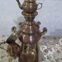 سماور چهار لیتری آنتیک و‌ کهنه با مهر و  ورق روس|کلکسیون اشیاء عتیقه|تهران, خانی آباد نو شمالی|دیوار