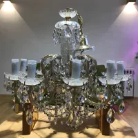 شش لوستر کریستال قدیمی خارجی|لوستر و چراغ آویز|تهران, میرداماد|دیوار