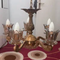 یک عدد لوستر پنج شاخه برنز|لوستر و چراغ آویز|اندیشه, اندیشه فاز ۱|دیوار