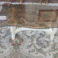 میز عسلی شیشه ای