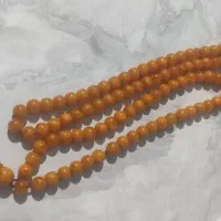 تسبیح کهربا تراش گرد