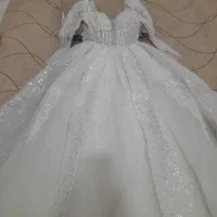 لباس عروس دنباله دار عربی پرکار و شیک|لباس|نجف‌آباد, ویلاشهر|دیوار