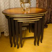 میز عسلی معرق برنز کاری شده