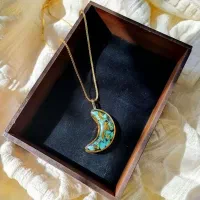 گردنبد باسنگ فیروزه رزینی