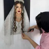 آموزش تابلو دکوراتیو میکس مدیا مخمل پتینه طلاکوب