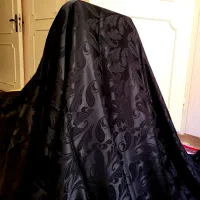 چادر مشکی مجلسی ابریشم لمه دار