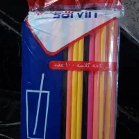 نی یکبارمصرف 100 عددی|ظروف نگهدارنده، پلاستیکی، یک‌بارمصرف|اسدآباد, |دیوار