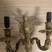 لوستر دیواری برنج طرح فرشته