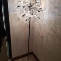 لوستر سففی کریستالی همراه با دیوار کوب و‌استند|لوستر و چراغ آویز|تهران, سعادت‌آباد|دیوار