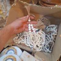 مهره های اویزی چوبی اک|صنایع دستی و سایر لوازم تزئینی|قم, شهرک فاطمیه|دیوار