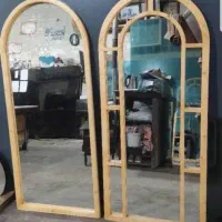 قاب آینه قدی چوبی چوب روس گنبدی پنجره‌ای|آینه|تهران, شهید رجایی|دیوار