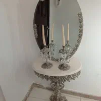 آینه شمعدان با پایه