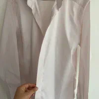 پیراهن سفید و صورتی مردانه