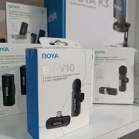 میکروفون بویا یقه ای بیسیم مدل boya v10 رینگ لایت|دوربین عکاسی و فیلم‌برداری|مشهد, وکیل‌آباد|دیوار
