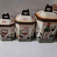 پا سماوری سرامیکی و ظروف پذیرایی