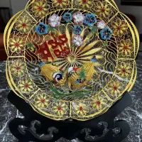 دکوری طلایی طاووس