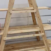 طبقه چوبی مناسب کتابخونه و دکوری