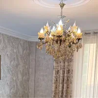لوستر برنجی ۱۰ شعله