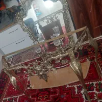 اینه شمعدان برنزی