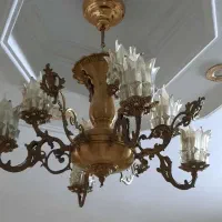 لوستر برنجی|لوستر و چراغ آویز|تهران, یافتآباد|دیوار