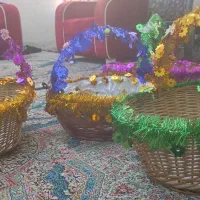 سبد حصیری زیبا|صنایع دستی و سایر لوازم تزئینی|قم, دروازه کاشان|دیوار