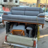 مبل تخت خواب شوتمام مکانیزم پارچه لینا اسفنج ویژه