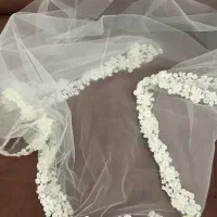 لباس عروس با دانتل فرانسوی سایز ۴۲|لباس|تهران, باغ فیض|دیوار