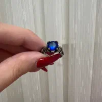 حلقه نقره ۹۲۵ با سنگهای رنگی|جواهرات|رشت, گلسار|دیوار