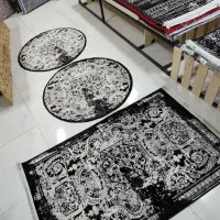 قالیچه گرد یک در یک فانتزی طرح پتینه فرانسه 46|فرش|مشهد, کشف|دیوار
