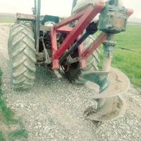 چاله کنی پشت تراکتور