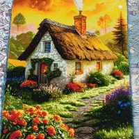 تابلو فرش کلبه رویایی