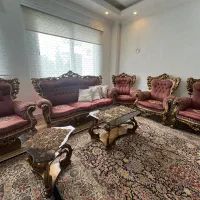 مبل سلطنتی ورق طلا نه نفره