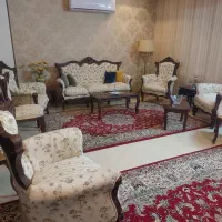 مبل استیل ۹ نفره در حد نو|مبلمان خانگی و میز عسلی|مشهد, تربیت (صدف)|دیوار