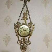 گلدان و ساعت برنجی