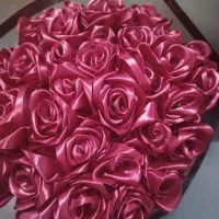 گل روبانی روز مادر|گل مصنوعی|بوئین زهرا, |دیوار