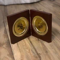 قاب کتابی ورق طلا الله و حضرت محمد (ص)