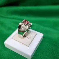 انگشتر نقره (سنگ تورمالین طبیعی بدون بهسازی)