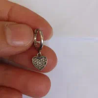 نیم ست نقره اصل ایتالیایی قلبی شکل|جواهرات|ملایر, |دیوار