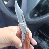 چاقو ضامن دار عتیقه بسیار تیز و ضد زنگ و قوی